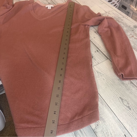 J.Jill Dusty Rose V-Neck Sweater Small Petite - Picture 5 of 7